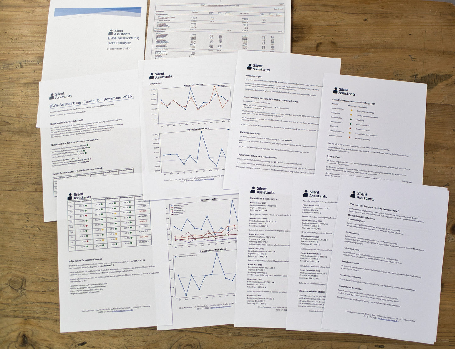 BWA-Auswertung inkl. interaktivem Dashboard